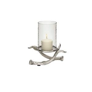 Porte-bougie en acier inoxydable de qualité supérieure, couleur argent, avec cristaux, accessoires de décoration de mariage - Product Image 5