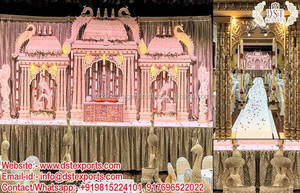 Panneau de mariage en Fiber dynamique, 10 pièces, Mandap, pour mariage, cristal doré, Miami, nouveau djwada - Product Image 2