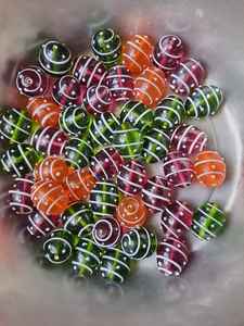 Perles en verre faites à la main de haute qualité, de couleur violette, collection exquise, vente en gros - Product Image 2