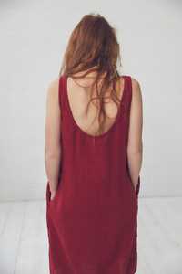 Vestido de Lino Sexy hasta la Rodilla, sin Mangas, con Cuello Redondo, de Color Marrón, con Diseño Moderno y a la Moda, Novedad de 2026 - Product Image 2