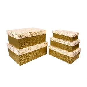 Paper <b>Gift</b> <b>Box</b> Golden Color Floral Print Luxury <b>Gift</b> Packaging for <b>Sweets</b> and Candy Indian Manufacturing High Quality Paper <b>Box</b> - Product Image 2