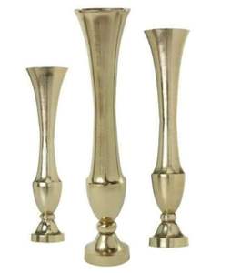 แจกันดอกไม้อลูมิเนียมสำหรับตกแต่งบ้านและงานแต่งงาน,แจกันดอกไม้โลหะตกแต่งโต๊ะประติมากรรมวินเทจ - Product Image 3