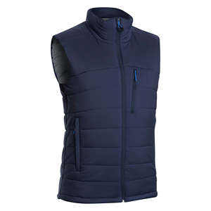Anorak-veste sans manches rembourrée pour hommes, gilet d'extérieur noir avec poches à fermeture éclair sur les deux côtés, pour l'hiver - Product Image 3