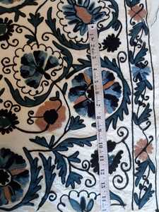 ผ้าคอตตอนปักลายทำมือคุณภาพสูงผ้า suzani สำหรับตกแต่งชุดเครื่องนอนและกระเป๋าอเนกประสงค์ - Product Image 2