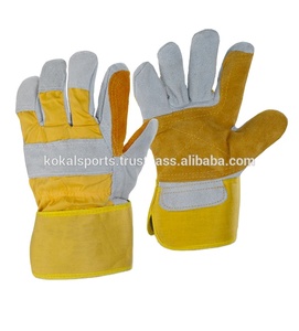 Guantes de Seguridad Industriales de Cuero KOKAL SAFETY, Guantes de Trabajo Resistentes Antideslizantes y Anticorte para Construcción, Almacenes y Trabajos de Elevación - Product Image 4