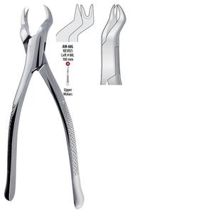 Pinzas manuales de acero inoxidable Nevius para molares superiores izquierdo 88L juego de instrumentos - Product Image 2