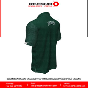 Golf de manga corta para hombre para Polos 100% algodón de alta calidad diseño personalizado técnicas oscuras impresión directa de fábrica al por mayor - Product Image 2