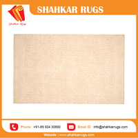 Shahkar Rugs Customized New Large Size Modern Style Hand Tufted Wool Rug Blush Ivory Plush Pile Non-Slip PET Friendly