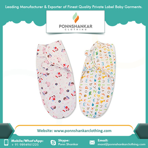 Couvertures en mousseline pour bébé |   Couverture douce et confortable pour nouveau-né |   Couverture pour bébé en coton imprimé |   Marque privée OEM personnalisée - Product Image 3