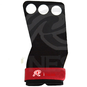 RC Fitness Wear ที่จับออกกำลังกายแบบ 3 รู ทำจากคาร์บอนสังเคราะห์ ป้องกันฝ่ามือ สำหรับยกน้ำหนัก ยิมนาสติก ดึงข้อ วิดพื้น - Product Image 6