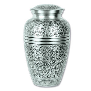 Urna funeraria de crematorio con estampado de huella, urna funeraria hecha a mano con diseño de lujo, Color azul, con logotipo personalizado - Product Image 3