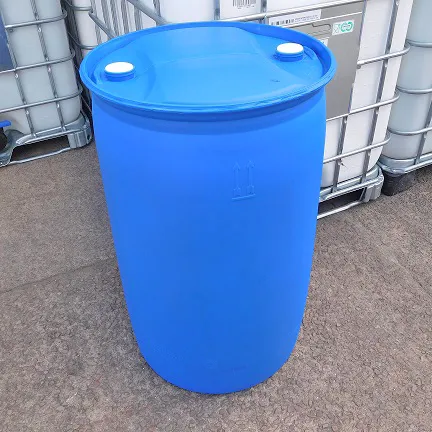 220 литров 55 галлонов пустые пищевые голубые пластиковые барабаны для продажи, для промышленного использования, объем: 200-250 литров 210L пластиковый корпус