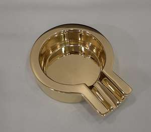 Cendrier polonais brillant de qualité supérieure Cendrier en aluminium de forme moderne de haute qualité Design classique Cendrier argenté fabriqué à la main fantaisie - Product Image 5