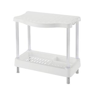 Top Jingle FP7183WT 4-Layer <b>Plastic</b> Modern Kitchen Storage <b>Trolley</b> Cart-White - Product Image 5