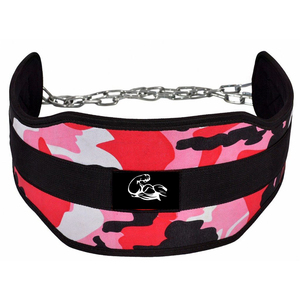 Custom fitness dipped <b>belt</b> <b>with</b> <b>chain</b> neoprene weight dip <b>belt</b> custom logo - Product Image 4