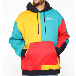 Sweat à capuche bloc pour garçons, vêtement à manches longues, de couleur brillante, grande taille, haute qualité, 2 pièces - Product Image 5