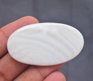 Cabochon mère de perles 50 cm, mouton blanc naturel, ample, pierres précieuses, vente en gros, vadrouille - Product Image 4