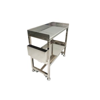 stainless steel mobile work table with wheels