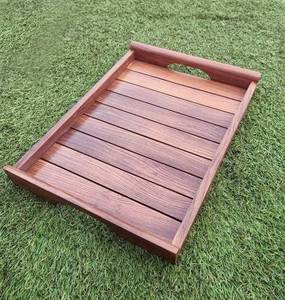 ถาดเสิร์ฟอาหารเช้าแบบไม้สไตล์ใหม่พร้อมด้ามจับแบบมือตัดชุดละ2ชิ้น - Product Image 3