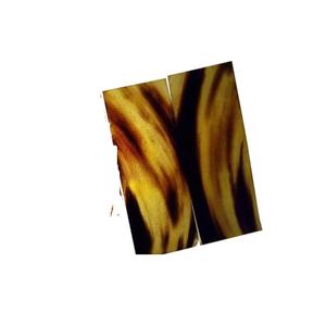 แผ่นเขาควายธรรมชาติ100% มีริ้วสีขาวสำหรับกรอบแว่นตา - Product Image 1