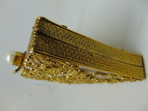 Pochette brodée en perles et métal, petit porte-monnaie décoratif - Product Image 2