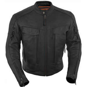 Réflecteurs de veste en cuir de moto approuvés CE noirs et blancs personnalisés AA classés EN17092 vêtements de sport confortables coupe-vent pour adultes - Product Image 6