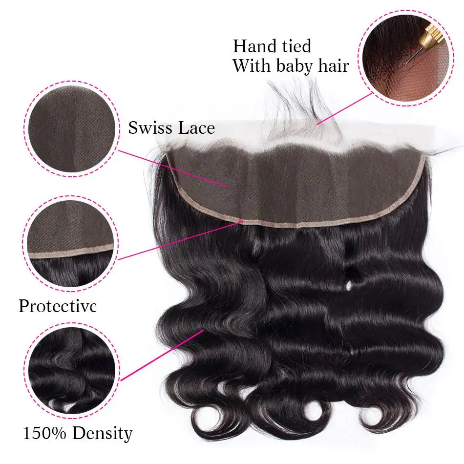 NEW Arrivals 12 Inch to 28 Inch Brazilian Remy Human Hair HD Lace Frontal Transparent Thin Swiss Lace 13X6 Lace Frontals