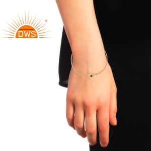 Plata de Ley 925, lapislázuli Natural, piedra preciosa, diseño EvilEye, pulsera, fabricante de joyería para mujer, regalo para ella - Product Image 3