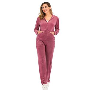 ชุดวอร์มกำมะหยี่สำหรับผู้หญิง,ชุดวอร์มผู้หญิง - Product Image 3