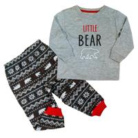 Ensemble de vêtements d'hiver pour enfants en jersey thermique 4 pièces, pyjama de Noël pour la famille