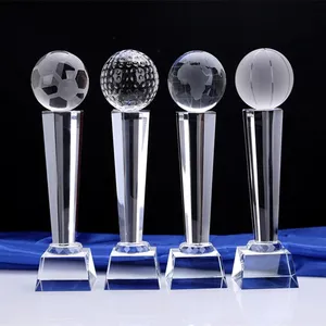 China Custom Karate Grammy Award Trophäe Sporte reignis Crystal Globe Glass Trophäen und Auszeichnungen Craft Geschenk DIY Lombardi Cup Trophy