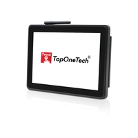 TopOneTech-ordenador industrial todo en uno de 10,1 pulgadas, raspberry pi, marco abierto, pantalla táctil, montaje en pared, sistema operativo linux vertical