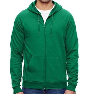 Sweat à capuche bleu et gris de haute qualité avec fermeture à glissière Matériau confortable et durable Conception d'impression personnalisée pour l'hiver - Product Image 6