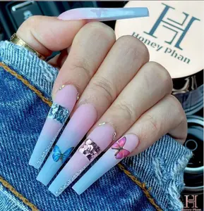 I.ME luxury fully hand made premium nail tips Private label custom press on nails high quality new fashion false nails