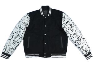 แจ็กเก็ตผ้าฟลีซผู้ชายสไตล์ฮิปฮอปเท่ๆสำหรับฤดูหนาวคอตั้งปักหนังกันลมระบายอากาศได้ดี - Product Image 2