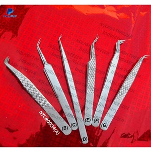 Pointed Stainless Steel <b>Rainbow</b> Color Eyelash Extension Tweezers / Amazing Plasma Black Russian Volume Extension Tweezers Custom - Product Image 4