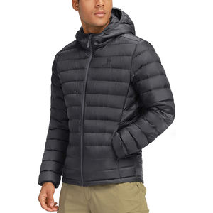 Chaqueta de bombardero reversible impermeable de estilo Vintage de alta calidad personalizada ligera para hombre abrigo de invierno con capucha aislado empacable - Product Image 1