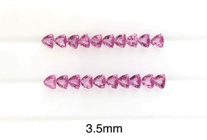 Gema de Zafiro Rosa Natural de Grado AAA de 3.5 mm con Facetas Trillion, Certificada por IGI de Madagascar por Vivaaz Gems - Product Image 3