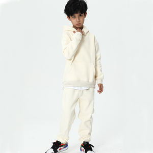 Wholesale Custom logo Kids Pullover <b>Hoodies</b> Tracksuit/ Two Pieces Hoodie Jogger Tracksuit for Children - Product Image 5