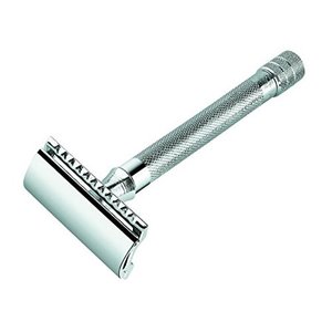 มีดโกนปลอดภัยขอบสองชั้นด้ามจับทำจากสแตนเลสคลาสสิก - Product Image 2