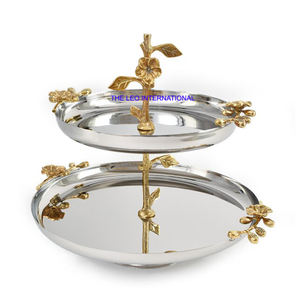 Bol décoratif en forme de grande feuille plaqué or, en aluminium, en métal, pour la maison, vaisselle de table, bol simple - Product Image 5