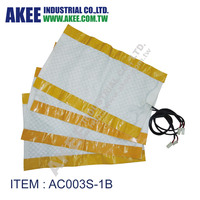 AKEE 2/4-PADS Pièces automobiles universelles, coussin chauffant en fibre de carbone 12V/24V HI/LOW, massage et contrôle des vibrations pour siège de voiture, garantie 1 an