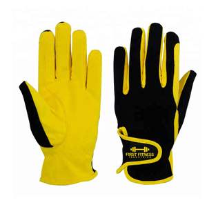 Nouveaux gants d'équitation d'hiver chauds Gants en cuir blanc et noir bon marché avec logo personnalisé pour l'équitation - Product Image 5