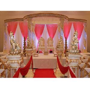 Mandap de Cristal de Alta Calidad para Bodas con LED, Moderno y Popular, Columnas de Cristal, Mandap de Ensueño, Nueva York - Product Image 1