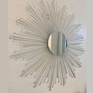 METAL <b>WALL</b> BATH <b>MIRROR</b> / DESIGNER <b>MIRROR</b> / <b>WALL</b> <b>MIRROR</b> <b>DECORATIVE</b> - Product Image 2