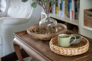 Colección 2023, jacinto de agua ecológico, estilo de granja, tejido a mano, Vietnam, uso doméstico, bandeja decorativa para almacenamiento de alimentos - Product Image 4