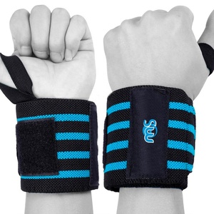 Muñequeras Elásticas de Poliéster/Nailon para Levantamiento de Pesas (Hombres y Mujeres, 12"-24", Certificación ISO 9001/CE) Marca MAS - Product Image 1