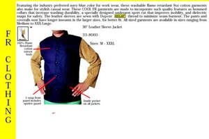 Vestes de soudage ignifuge, en cuir de vache fendu, vêtements de soudeur imperméables - Product Image 4