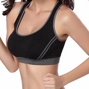 Vente en gros Hauts de yoga à dos en Y Soutien-gorge pour femmes Débardeur d'entraînement extensible avec logo personnalisé Grande taille Fitness Yoga Soutien-gorge de sport pour la course à pied - Product Image 4
