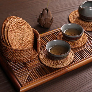 Set de table en rotin naturel du Vietnam, tressé à la main, pour la mise en place de la table à dîner, la décoration de restaurant, de maison et d'événements - Product Image 6